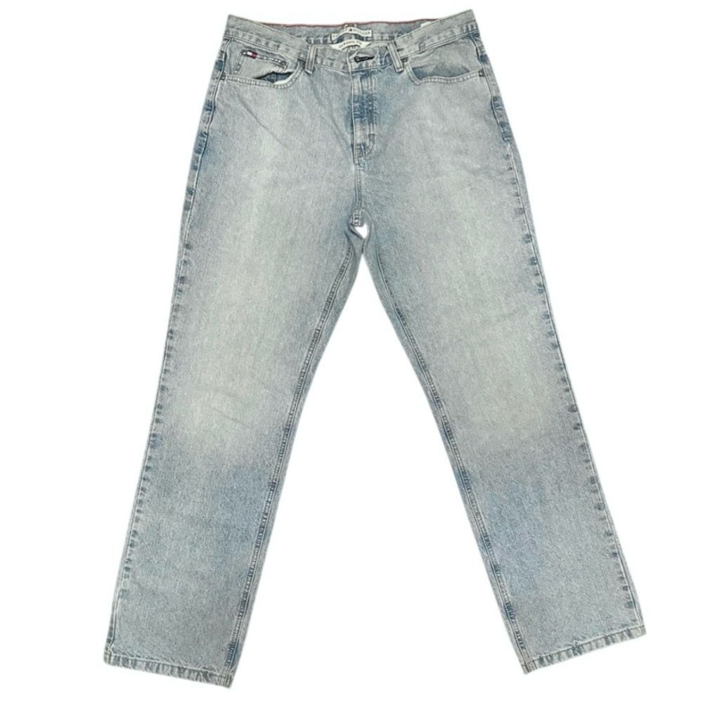 Vintage 90s/Y2K Tommy‎ Hilfiger Classic Fit Jeans Size 12 Light Wash High Rise